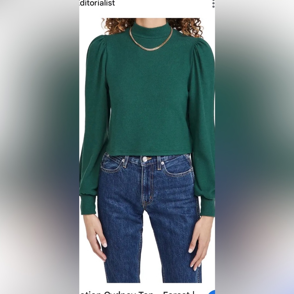 Reformation mock crop top SZ small